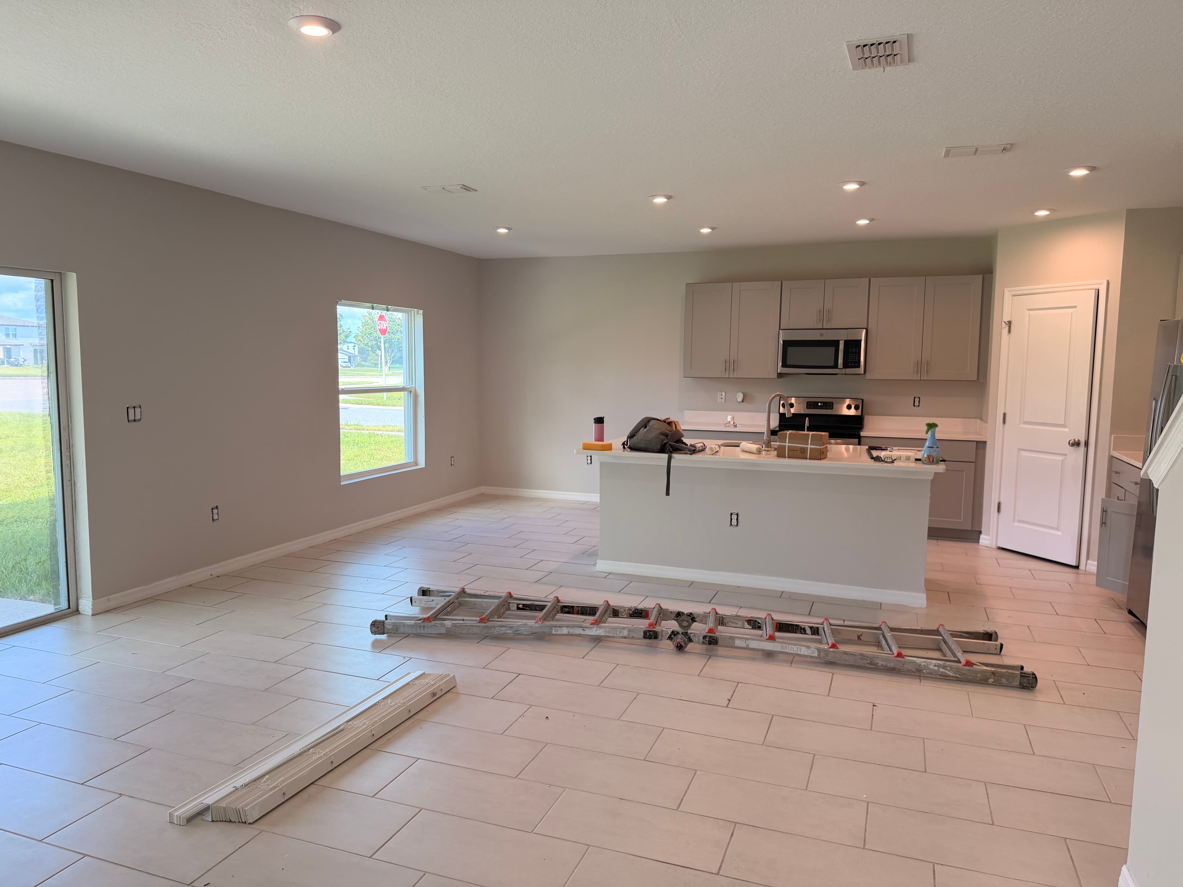 Contractor working on home project